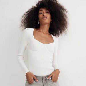 Madewell Sweatheart Knit Top
